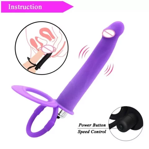 Double Penetration penis Strap On Dildo Vibrating