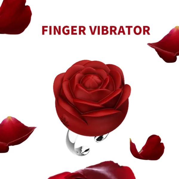 Women’s Rose Ring Vibrator Sex Toy - 128 - Image 3