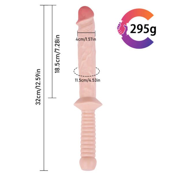 Realistic Sward Dildo Long Handle Sex Toy - 145 - Image 2